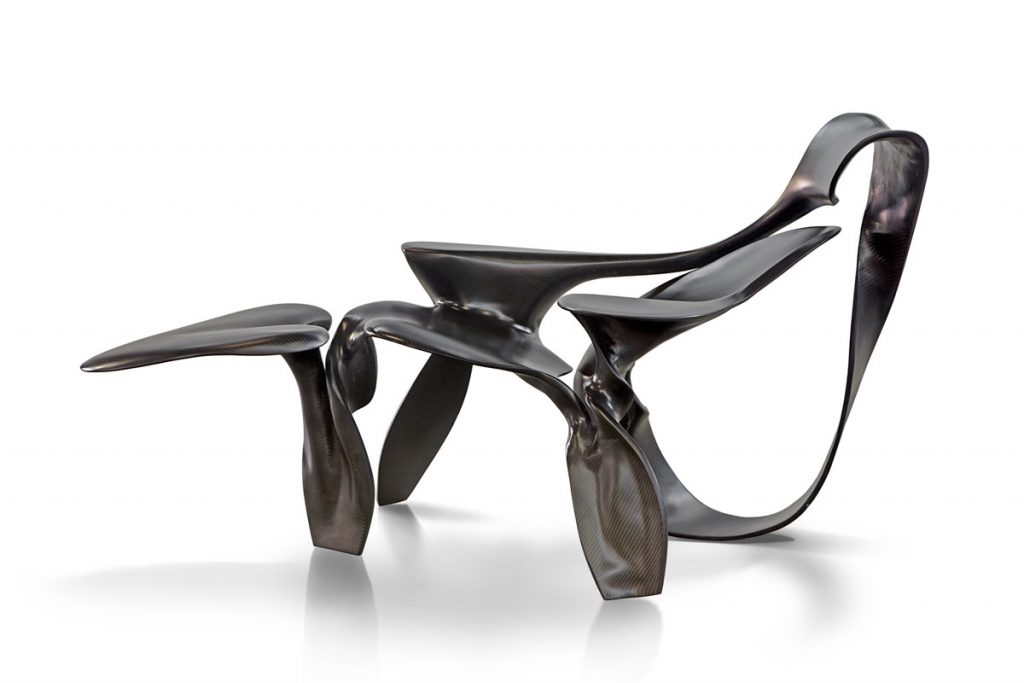 MARCO PAPA | Dipinta di Rosso | carbon fiber chaise longue